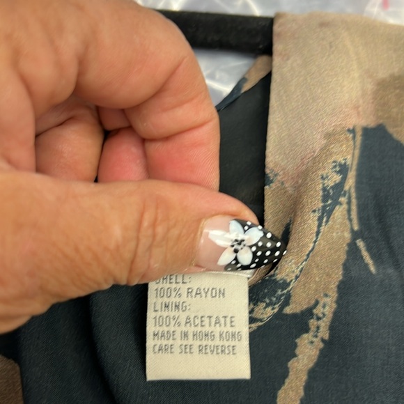 Carmen Marc Valvo long sleeves print tunic - Picture 7 of 8